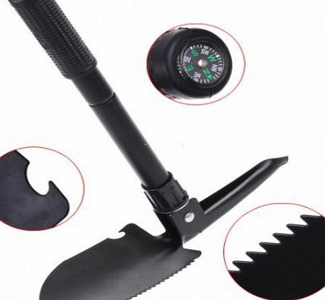 Racksoy - Mini Multi-function Folding Shovel Survival Trowel Dibble Pick Camping Gardening Outdoor Tool