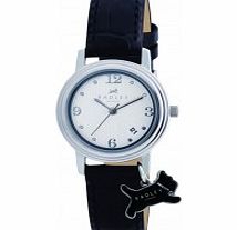 Radley Ladies Charm Black Leather Strap Watch