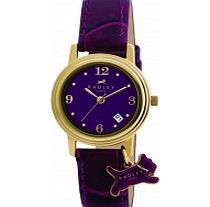 Radley Ladies Charm Purple Leather Strap Watch