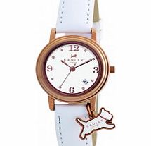 Radley Ladies Charm White Leather Strap Watch