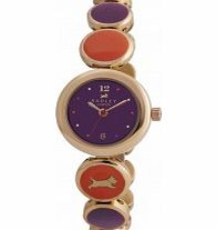 Radley Ladies Enamel Purple and Orange Bubble