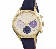 Radley Ladies Navy Leather Strap Chronograph Watch