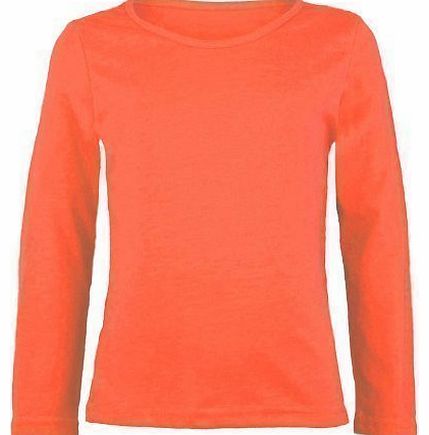 RageIT Kids Basic Top in Fluorescent Orange 5-6 Y (size 6)