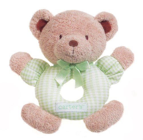 Rainbow Designs Carters Joy Bear Loop Rattle Green GN4464 Rainbow Designs