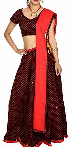 Rajrang Bridal Lehenga Choli Printed Patchwork Womens Clothing