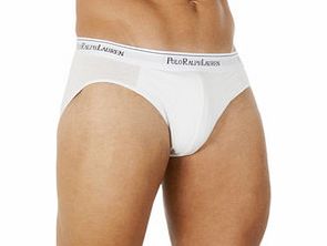 3 pack white cotton blend briefs