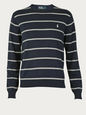 KNITWEAR NAVY WHITE M RL-T-A40S3051