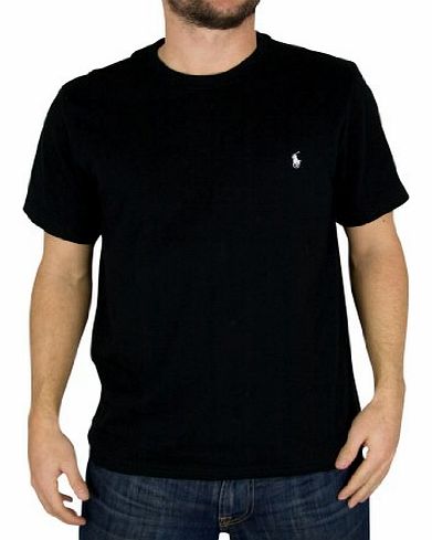 Ralph Lauren Polo Ralph Lauren Mens Logo Crew Neck T-Shirt, Black, Medium