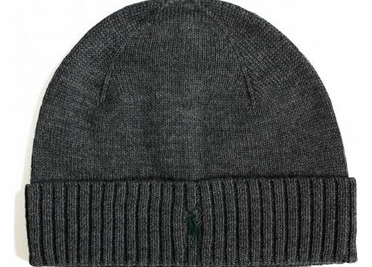 Ralph Lauren Polo Ralph Lauren merino wool beanie hat Dark Grey One