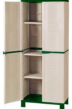 Cream Medium Plastic Garden Storage Unit