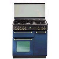 Rangemaster Blue 90cm Brass Trim Porthole Door