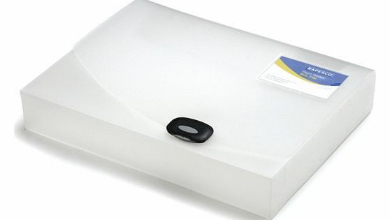 Box File Heavy Guage Polypropylene 40mm A4 Clear Ref 0711