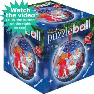 Ravensburger Santa Christmas Tree Bauble Puzzleball 60 Piece