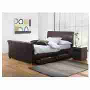 Double 4 Drawer Bed, Brown & Simmons