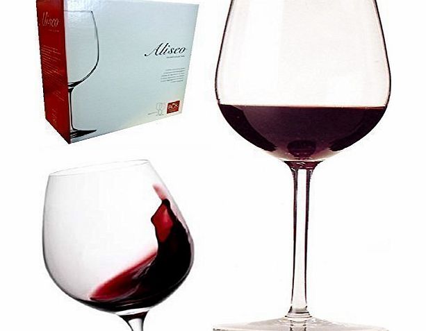 RCR ALISEO DA VINCI DELUXE ITALIAN RCR ALISEO CRYSTAL GLASS RED WINE TASTING GLASSES GIFT BOX SET