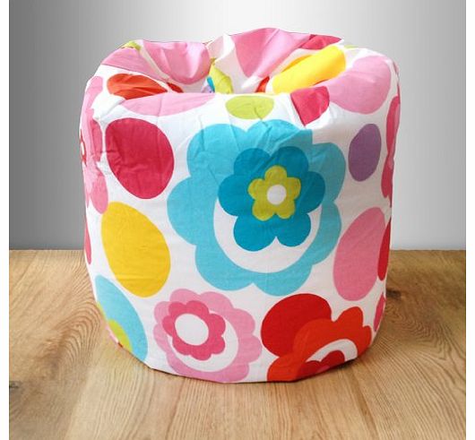 Ready Steady Bed Childrens Filled Bean Bag Flower Dot