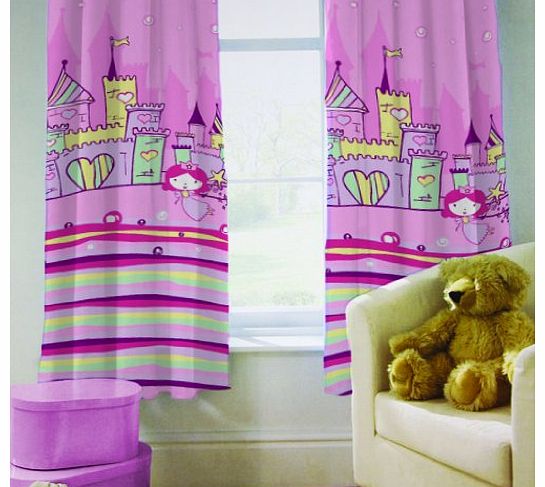 Curtains 66`` x 72`` Princess Castle with Tie Backs