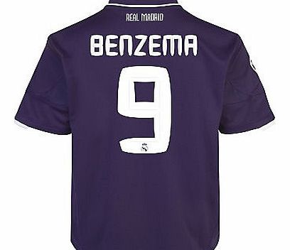 Real Madrid 3rd Shirt Adidas 2010-11 Real Madrid 3rd Shirt (Benzema 9)