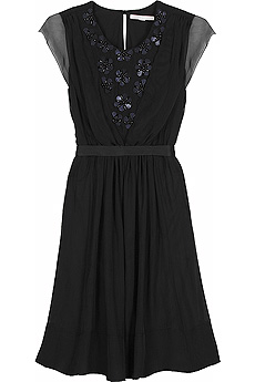 Beaded chiffon dress