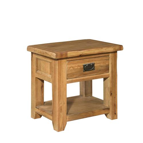 Reclaimed Oak Bedside Cabinet with 1 Drawer