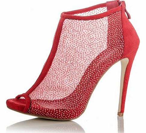 Glitter Mesh Shoe Boots