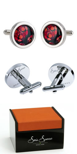 Red Liquid Cufflinks