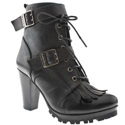 Female Brenda Leather Upper Casual in Black