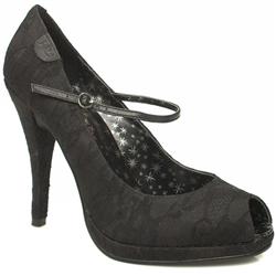 Red Or Dead Female Samba Ii Lace Fabric Upper Evening in Black