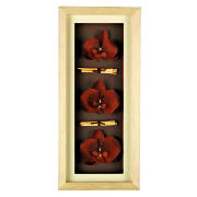 Orchid Oblong 3D Print Wooden Frame