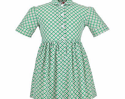 Redland High School Summer Dress, Green/Yellow