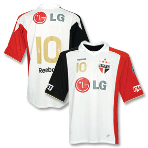 Reebok 09-10 Sao Paulo 3rd Shirt   No. 10