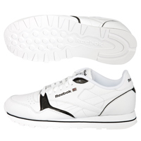 Reebok Classic Leather LAT Trainer - White/Black.