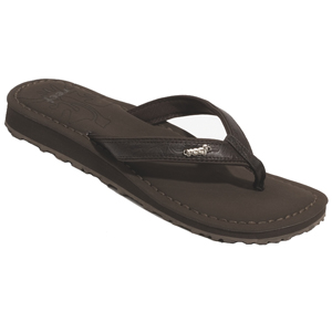 Ladies Reef La Tika Flip Flops. Brown