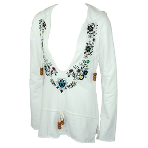 Ladies Reef Marvel Hoody. White