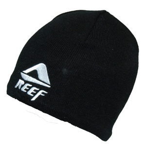 Mens Reef At Winter Garden Beanie. Black