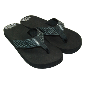 Mens Reef Contour Smoothy Flip Flop. Black Grey