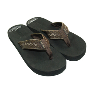 Mens Reef Contour Smoothy Flip Flop. Brown Tan