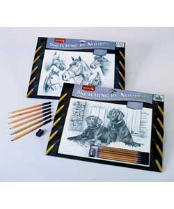 REEVES Sketching By Numbers Twin Set