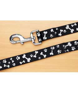 Paws And Bones Collar And Lead Set Large