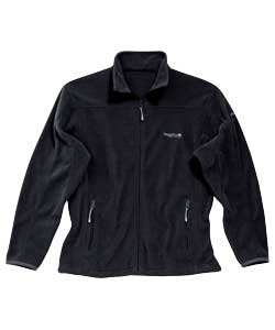 Mens Black Gatsby Fleece Jacket - Medium