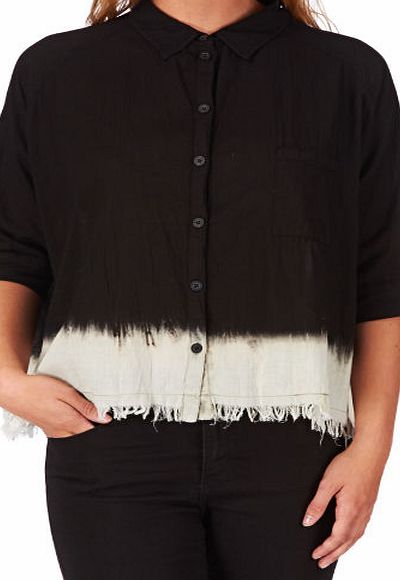 Religion Womens Religion Dip Dye Shirt - Black