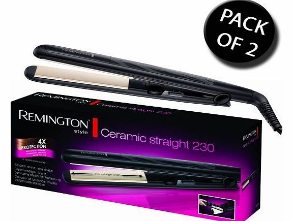 Remington 2x Remington S3500 Ceramic Straight 230C Hair Straightener