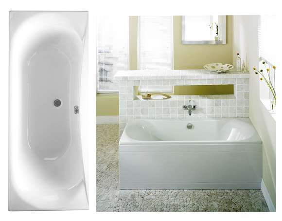 Renaissance Napoleon Double Ended Acrylic Bath 1700x700mm