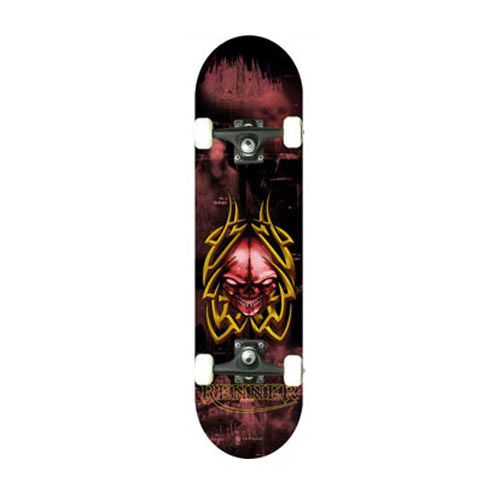 Renner Tribal Skulls Complete Skateboard