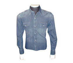 Grain denim shirt