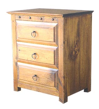 Revival 3 Drawer Bedside Chest