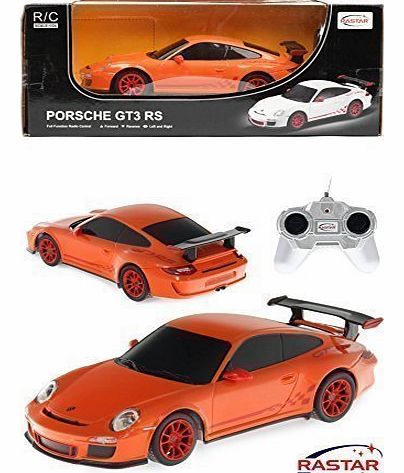 Porsche 911 Carrera GT3 RS Radio Remote Car 1/24 Rastar Black