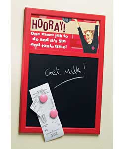 Retro Housewife Magnetic Chalk Board - Hooray