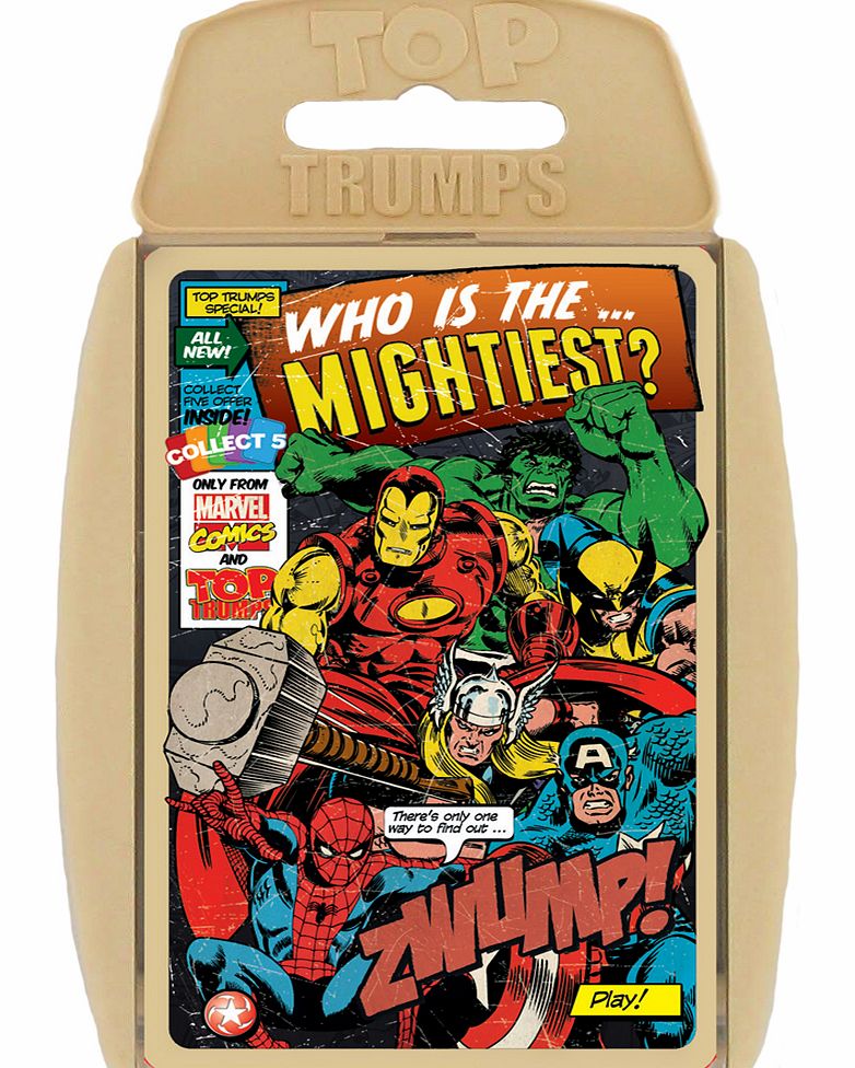 Retro Marvel Comics Top Trumps Card Game