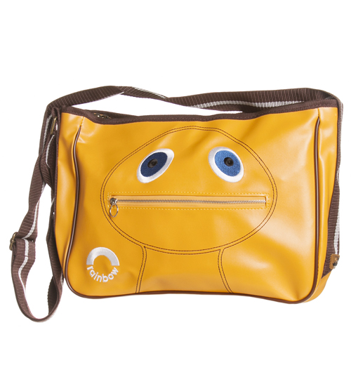 Orange Zippy Rainbow Satchel Bag